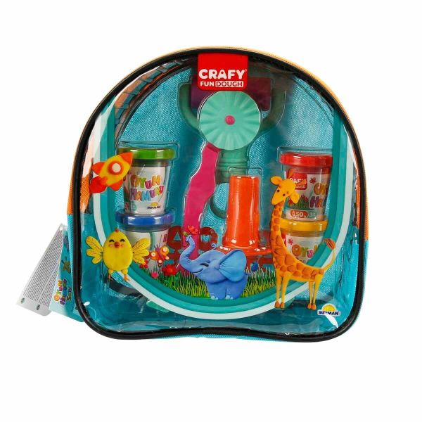 OYUN HAMUR SETİ CRAFY SIRT ÇANTASI 4X50GR 18 PARÇA 2R