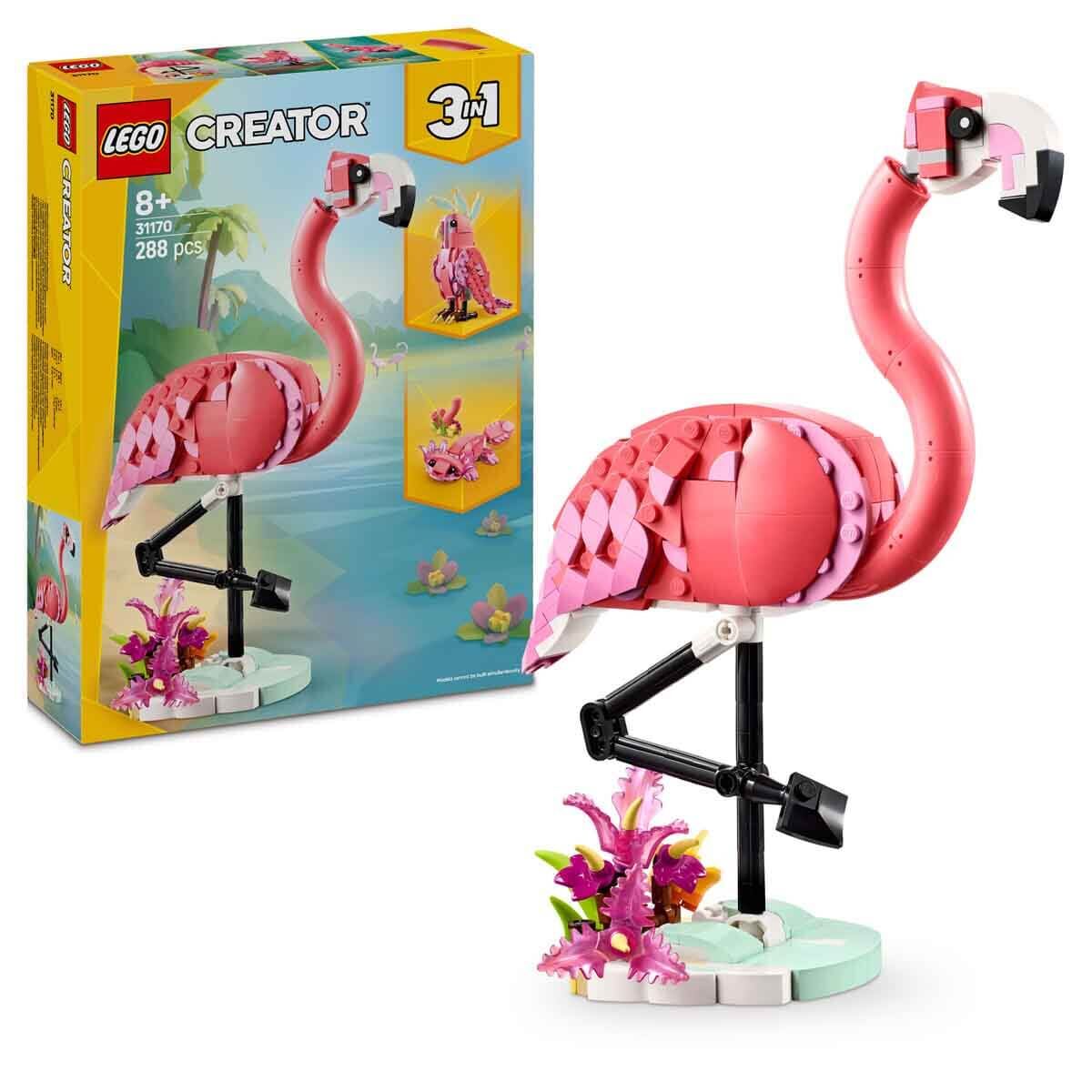 LEGO CREATÖR 3Ü1 ARADA VAHŞİ HAYVANLAR PEMBE FLAMİNGO