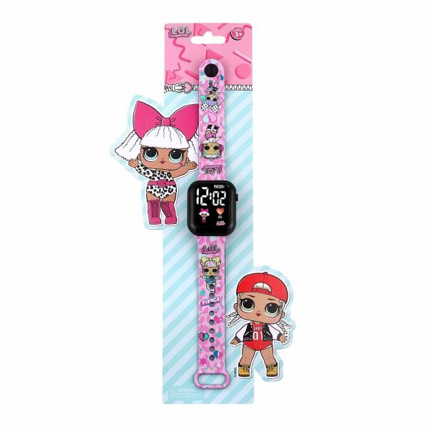 MINIFLAK LOL PEMBE LED COCUK SAATİ