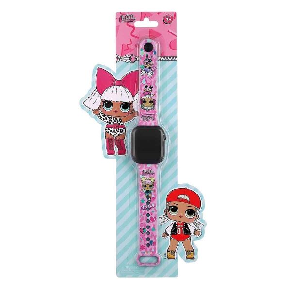 MINIFLAK LOL PEMBE LED COCUK SAATİ