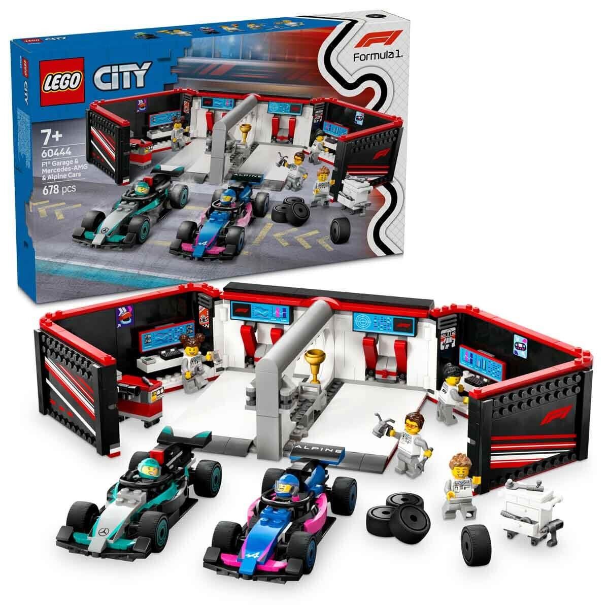 LEGO CITY F1 GARAJ AMG VE ALPINE