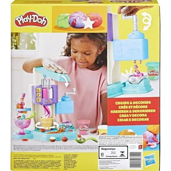 PLAYDOH RAINBOW SWIRL ICE CREAM PLAYS