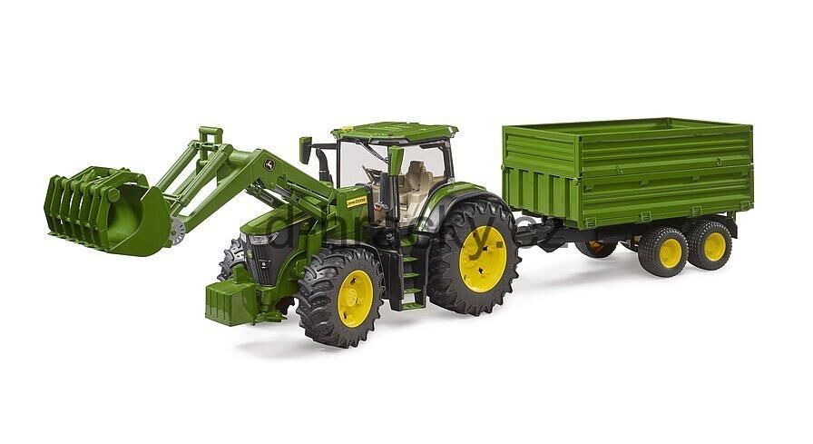 JOHN DEERE 7R 350 KEPÇELİ TRAKTÖR VE RÖMORK