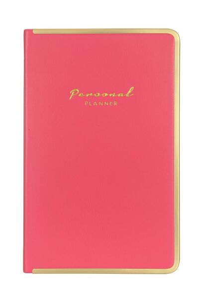 MONACO VEGAN DERİ SERT KAPAK 100GR 96 YP. 13X21 CM. KENAR ALTIN DEMİR VE ALTIN