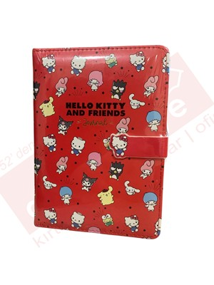 HELLO KITTTY VE ARK. VEGAN DERİ MIKNATISLI GÜN. 13X18CM 100GR. 224 SYF.