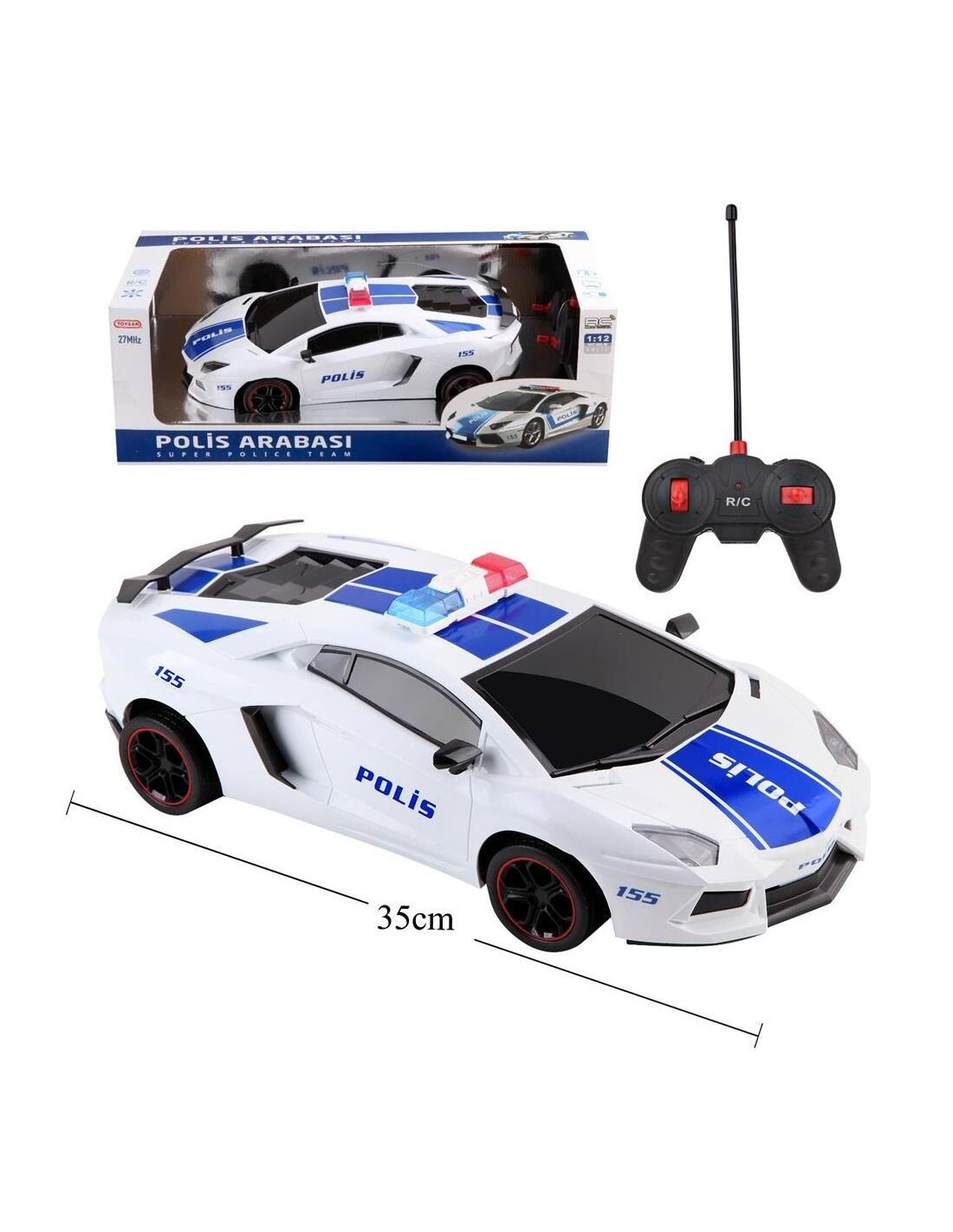 TOYSAN 1:12 POLİCE CAR