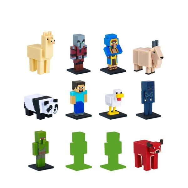 MİNECRAFT 3D TOPPEZ 12Lİ DELUXE FİGÜR SETİ SERİ 2 ASORTİ