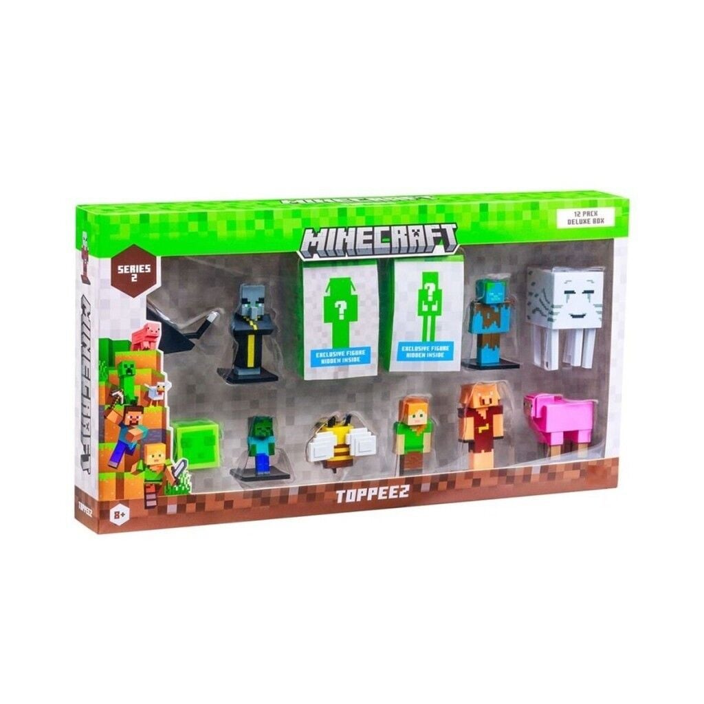 MİNECRAFT 3D TOPPEZ 12Lİ DELUXE FİGÜR SETİ SERİ 2 ASORTİ