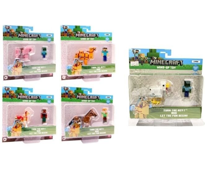MINECRAFT 3D KURMA MEKANİZMALI FİGÜRLER 2Lİ PAKET ASRT