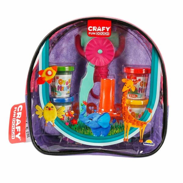 OYUN HAMUR SETİ CRAFY SIRT ÇANTASI 4X50GR 18 PARÇA 2R