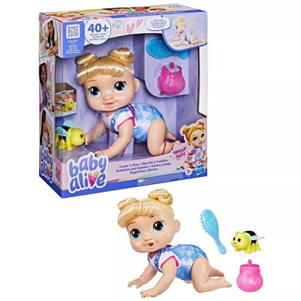 BABY ALIVE CRAWLN PLAY BLDH HARPER