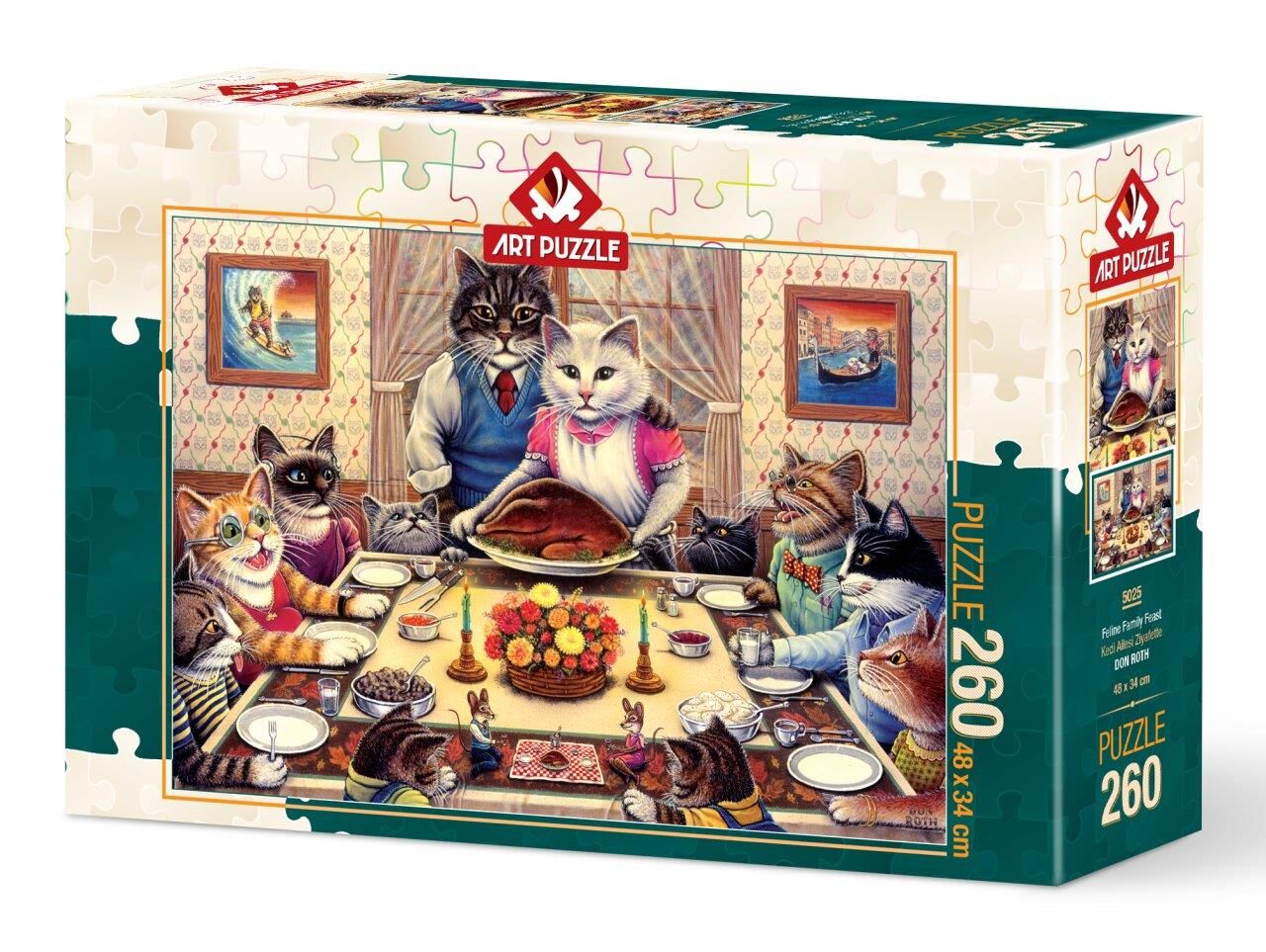 KEDİ AİLESİ ZİYAFETTE 260 PARÇA