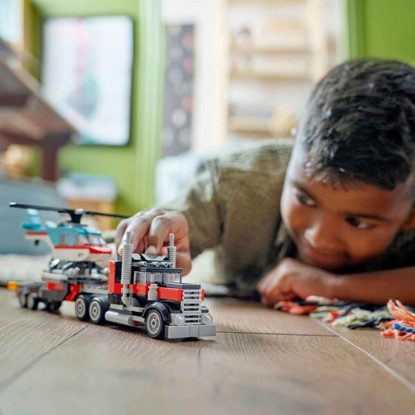 LEGO CREATOR HELİKOPTERLİ AÇIK KASA KAMYONU