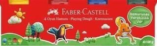 FABER CASTELL OYUN HAMURU 4X100 KLASİK RENKLER