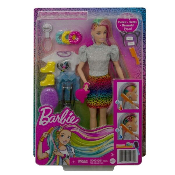 BARBİE LEOPAR DESENLİ SAÇLAR BEBEĞİ