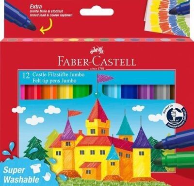FABER CASTEL KEÇELİ KALEM JUMBO 12 Lİ