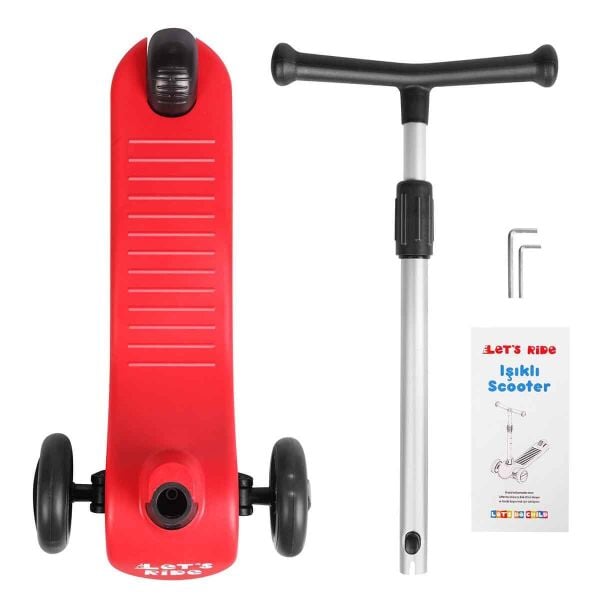 LET'S BE CHILD RIDE SCOOTER KIRMIZI