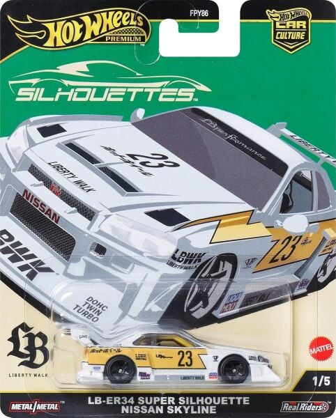 HOT WHEELS PREMİUM LB-ER34 SUPER SILHOUETTE NISSAN SKYLINE