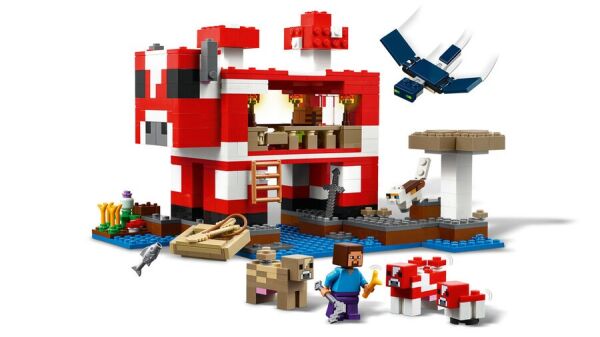 LEGO MİNECRAFT MOOSHROOM EVİ 500 PRÇ.