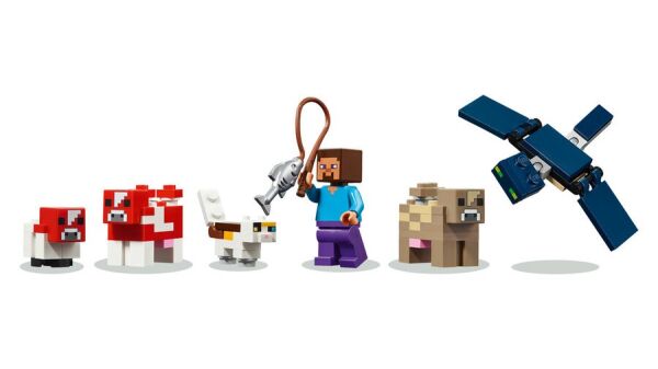 LEGO MİNECRAFT MOOSHROOM EVİ 500 PRÇ.