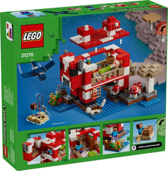 LEGO MİNECRAFT MOOSHROOM EVİ 500 PRÇ.