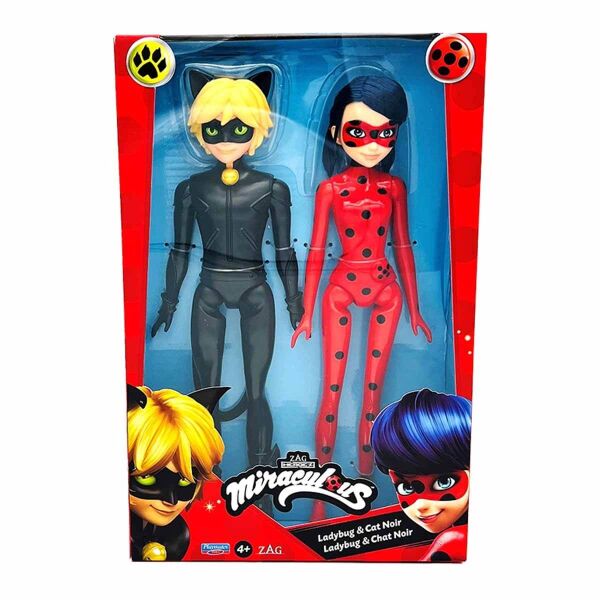 GP MIRACULOUS 26 CM LADYBUG VE CAT NOIR