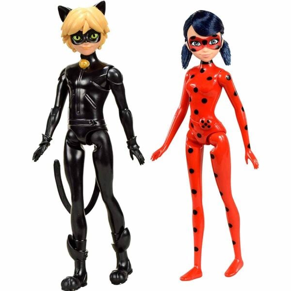GP MIRACULOUS 26 CM LADYBUG VE CAT NOIR