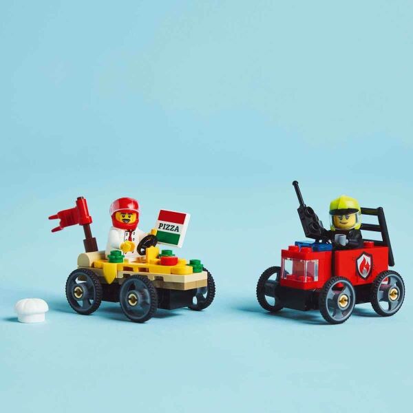 LEGO CITY PİZZA İTFAİYE VE YARIŞ ARABASI