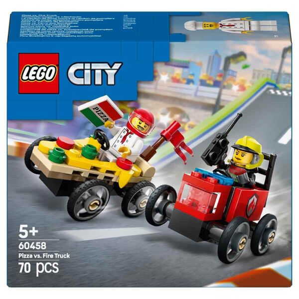 LEGO CITY PİZZA İTFAİYE VE YARIŞ ARABASI