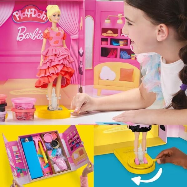 PLAY DOH   BARBIE DESIGNER FASHION SHOW