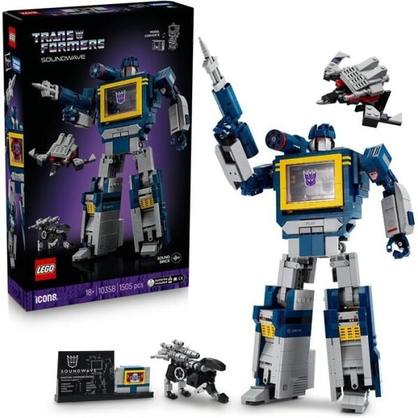 LEGO İCONS TRANSFORMERS SOUNDWAWE 1505 PRÇ.