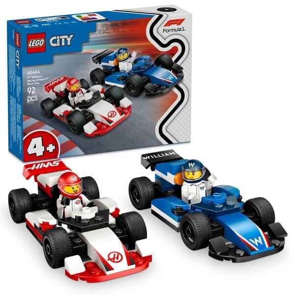 LEGO CITY F1 WİLLİAMS VE HAAS F1 YARIŞ ARABALARI
