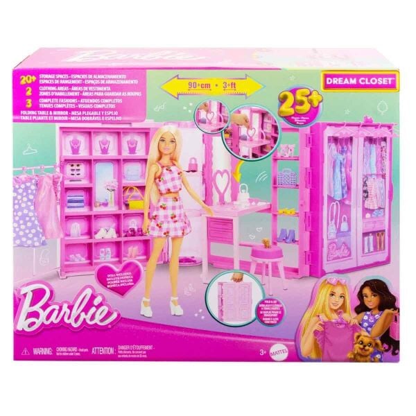 BARBIE MODA GUZELLİK RUYA GARDROBU VE BEBEK
