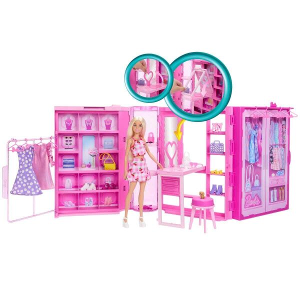 BARBIE MODA GUZELLİK RUYA GARDROBU VE BEBEK