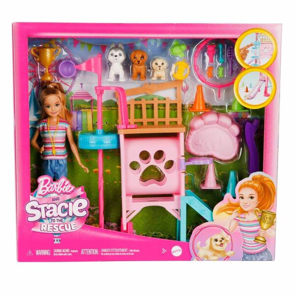 BARBİE AİLE STACHIE KOPEKÇİK OYUN PARKI