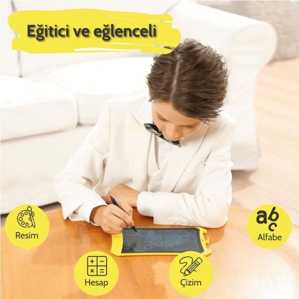 WİCUE 8,5 LCD DİJİTAL RENKLİ ÇİZİM TABLET SARI