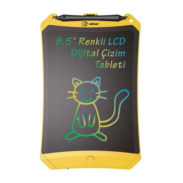 WİCUE 8,5 LCD DİJİTAL RENKLİ ÇİZİM TABLET SARI