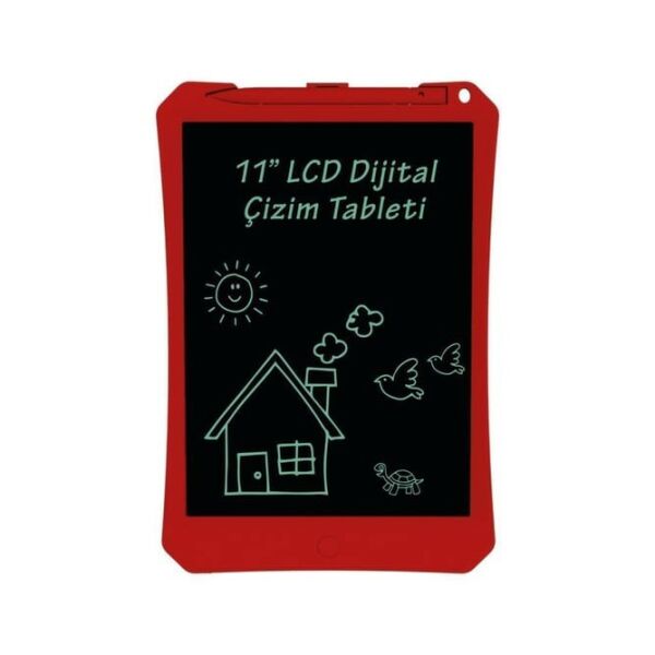 WİCUE 11 LCD DİJİTAL ÇİZİM TABLETİ KIRMIZI