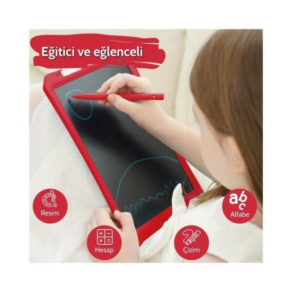 WİCUE 11 LCD DİJİTAL ÇİZİM TABLETİ KIRMIZI