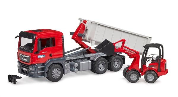BRUDER MAN TGS DAMPERLİ KAMYON SCHAFFER YÜKLEYİCİ
