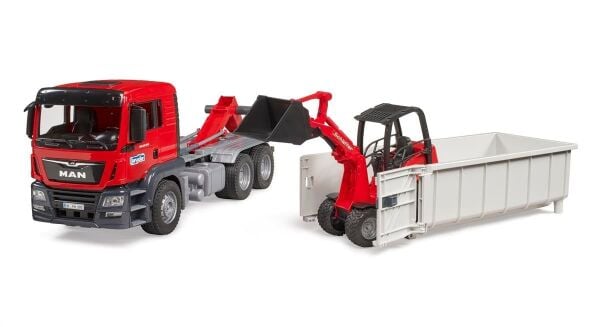 BRUDER MAN TGS DAMPERLİ KAMYON SCHAFFER YÜKLEYİCİ