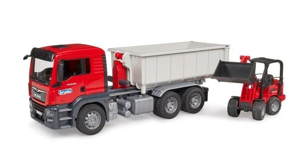 BRUDER MAN TGS DAMPERLİ KAMYON SCHAFFER YÜKLEYİCİ