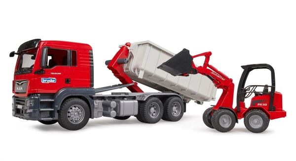 BRUDER MAN TGS DAMPERLİ KAMYON SCHAFFER YÜKLEYİCİ