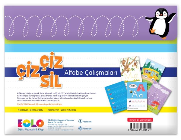 EOLO ÇİZ ÇİZ SİL ALFABE