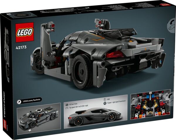 LEGO TECHNIC JESCO GREY HYPERCAR
