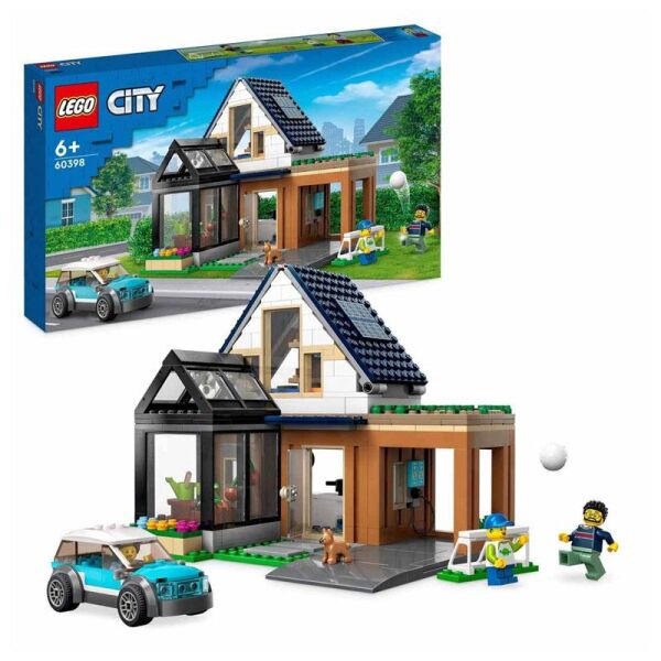 LEGO CİTY AİLE EVİ VE ELEKTRİKLİ ARABA