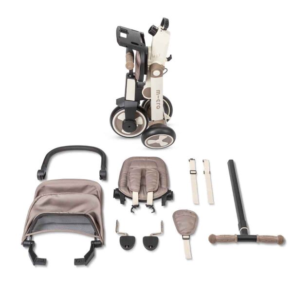 MICRO BİSİKLET 3 IN 1 KATLANABİLİR LATTE-BEJ