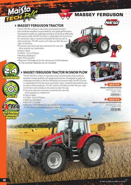 MAISTO R/C MASSEY FERGUSON 5S TRAKTOR