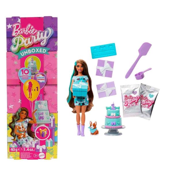 BARBİE PARTY UNBOXED KÖPEĞİMİN DOĞUM GÜNÜ SERİSİ