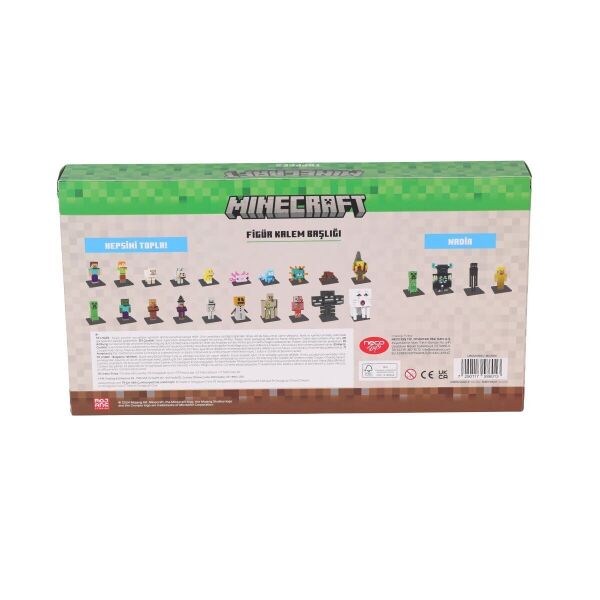 MİNECRAFT 3D FİGÜR TOPPEZ 12Lİ DELÜKS SET ASORTİLİ